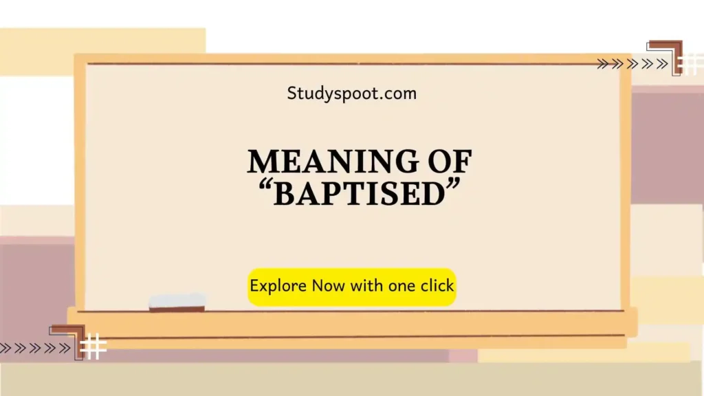 baptized or baptised❤
