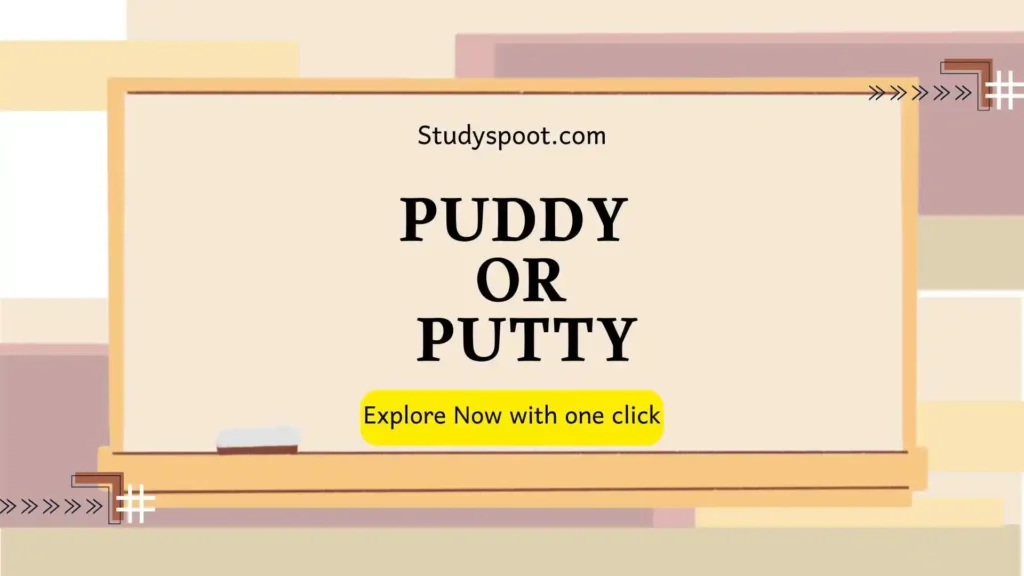 puddy or putty