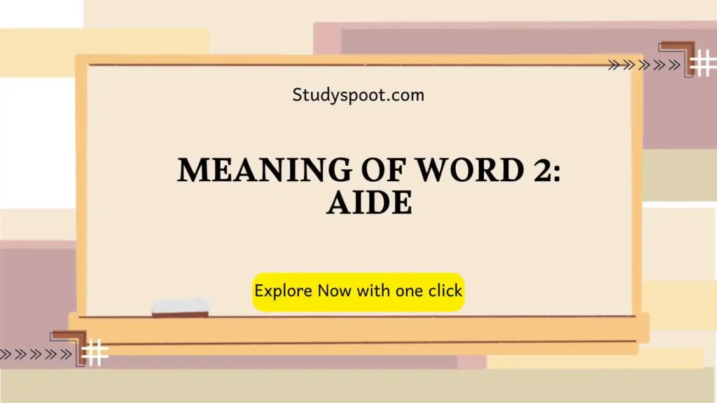 visual aid or aide