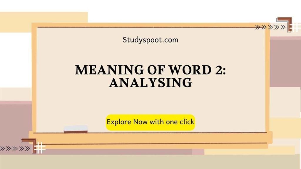 analyzing or analysing