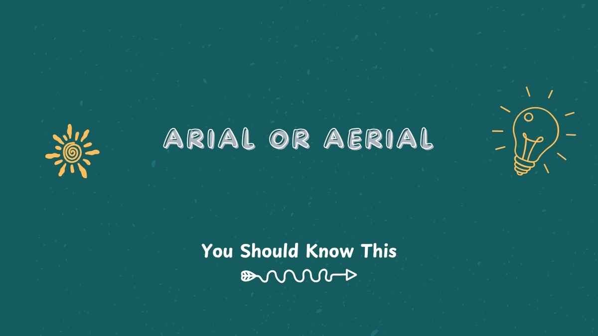 Arial or Aerial