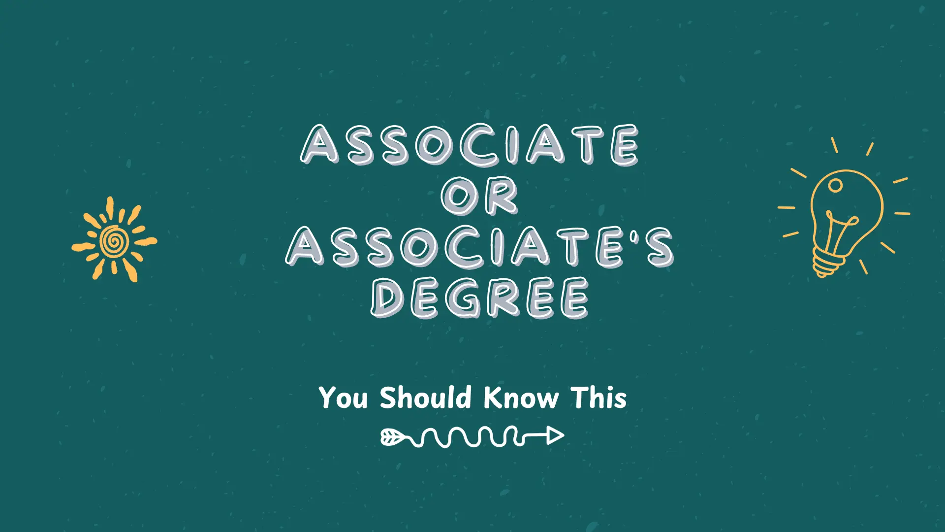 associate or associate's degree
