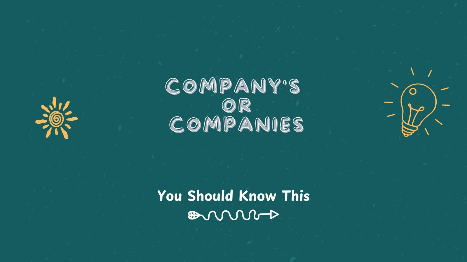 company's or companies