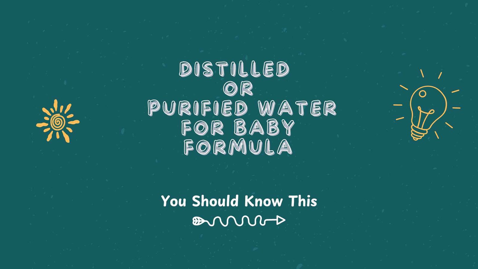 distilled or purified water for baby formula