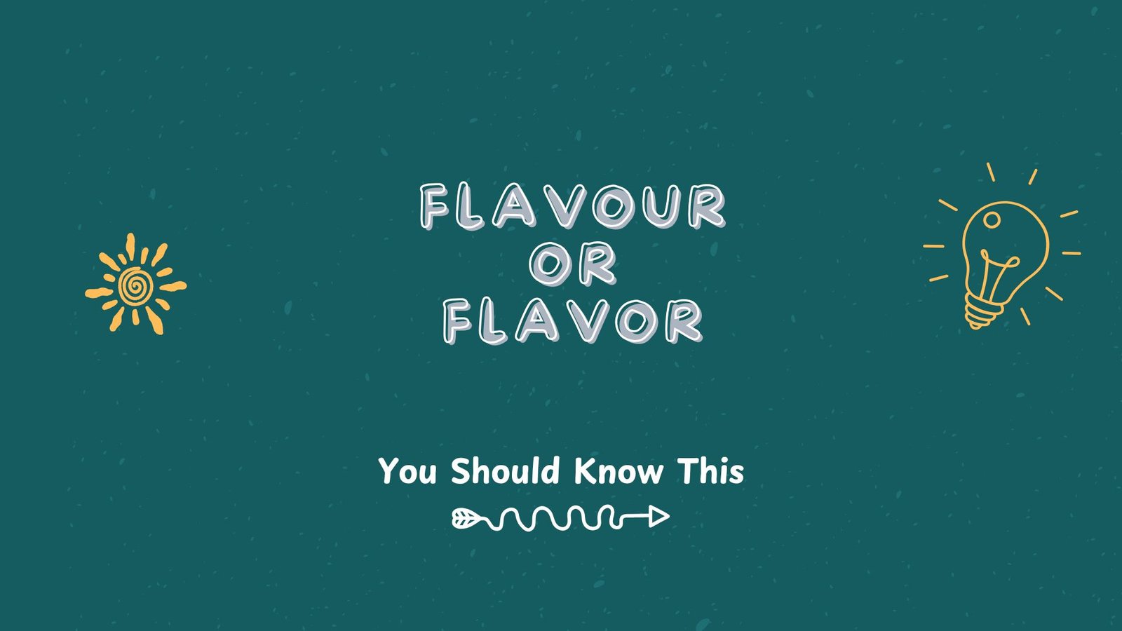flavour or flavor
