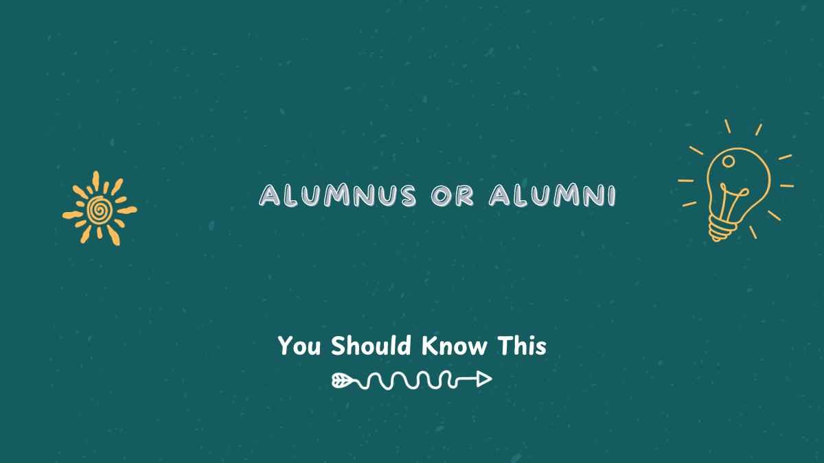 alumnus or alumni